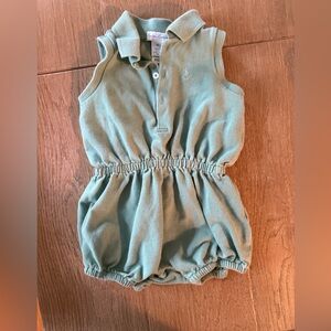 Ralph Lauren Baby Sleeveless Green Romper